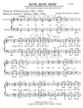 Row, Row, Row — sheet music preview, arranged by Carolyn Johnson