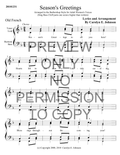 Season's Greetings — sheet music preview, arranged by Carolyn Johnson