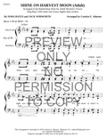 Shine On Harvest Moon — sheet music preview, arranged by Carolyn Johnson