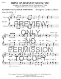 YW - Shine On Harvest Moon — sheet music preview, arranged by Carolyn Johnson
