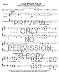 Love Potion No. 9 — sheet music preview, arranged by Carolyn Johnson