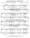 Sentimental Journey — sheet music preview, arranged by Carolyn Johnson