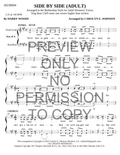 Side By Side — sheet music preview, arranged by Carolyn Johnson