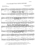 I've Heard That Song Before — sheet music preview, arranged by Mary Santomeno