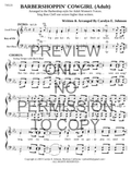 Barbershoppin' Cowgirl — sheet music preview, arranged by Carolyn Johnson