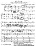 Deck The Hall — sheet music preview, arranged by Carolyn Johnson