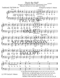 YW - Deck The Hall — sheet music preview, arranged by Carolyn Johnson