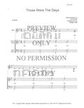 Those Were The Days — sheet music preview, arranged by Margaret Swift
