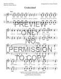 Undecided — sheet music preview, arranged by Carolyn Schmidt