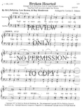 Broken Hearted (Here Am I) — sheet music preview, arranged by Carolyn Johnson