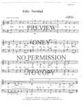 Feliz Navidad — sheet music preview, arranged by Valerie Hoy