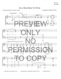 On A Slow Boat To China — sheet music preview, arranged by Marsha Zwicker