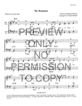 My Romance — sheet music preview, arranged by Donna Stewart