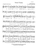 Sweet Violets — sheet music preview, arranged by Kathy Barnett