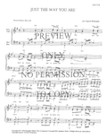 Just The Way You Are — sheet music preview, arranged by Jean McFadyen