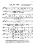 On My Own — sheet music preview, arranged by June Dale