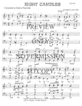 Eight Candles — sheet music preview, arranged by Joan Adler