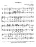 A Stable Prayer — sheet music preview, arranged by June Berg