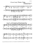 I Love Lucy Theme Song — sheet music preview, arranged by Ryan Heller