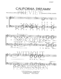 California Dreamin' — sheet music preview, arranged by Lynnell Diamond