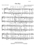 One Boy — sheet music preview, arranged by Marge Bailey