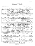 Circle Of Friends — sheet music preview, arranged by Gloria Eddy