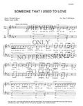 Someone That I Used To Love — sheet music preview, arranged by Jean McFadyen