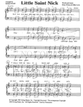 Little Saint Nick — sheet music preview, arranged by Barbara McNeill