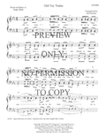 Old Toy Trains — sheet music preview, arranged by Gail Docktor