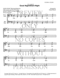 302 Medley - Good Night — sheet music preview, arranged by Donna Stewart