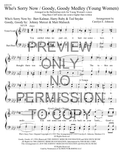 YW - 351 Medley - Who's Sorry Now And Goody, Goody — sheet music preview, arranged by Carolyn Johnson