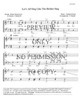 Let's All Sing Like The Birdies Sing — sheet music preview, arranged by Zona Snyder