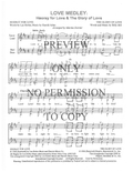 307 Medley - Hooray For Love/The Glory Of Love — sheet music preview, arranged by Marsha Zwicker