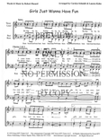 Girls Just Wanna Have Fun — sheet music preview, arranged by Carolyn Schmidt