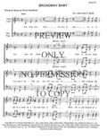 Broadway Baby From 'Follies' — sheet music preview, arranged by Connie Kash