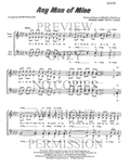 Any Man Of Mine — sheet music preview, arranged by David Wallace