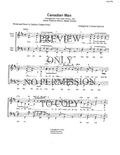 Canadian Man — sheet music preview, arranged by Corinna Garriock