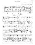Desperado — sheet music preview, arranged by Sylvia Posso