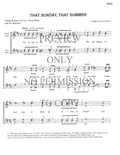 That Sunday, That Summer — sheet music preview, arranged by Avis Fellows