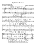 Rhythm Is Our Business — sheet music preview, arranged by Marsha Zwicker