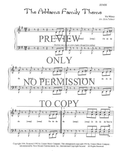 The Addams Family — sheet music preview, arranged by Erin Palmer