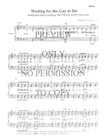 Waiting For The Guy To Die — sheet music preview, arranged by Margaret Cornell