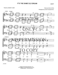 It's The Same Old Dream — sheet music preview, arranged by Joan D 'Agostino