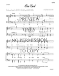 One God — sheet music preview, arranged by Anita Barzilla
