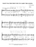 Mary Was The First One To Carry The Gospel — sheet music preview, arranged by Diane Landry