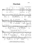 Shambala — sheet music preview, arranged by Becky Wilkins