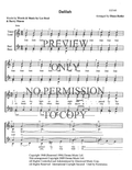 Delilah — sheet music preview, arranged by Diane Butler