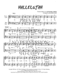 Hallelujah — sheet music preview, arranged by Elaine Gain