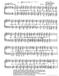 I Believed It All — sheet music preview, arranged by Ardeth Fullmer