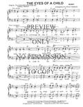 The Eyes Of A Child — sheet music preview, arranged by Doris Twardosky
